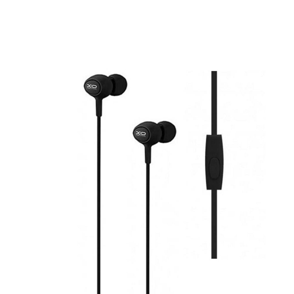 XO S6 Wired Earphones with Microphone, 1.2 m – Black