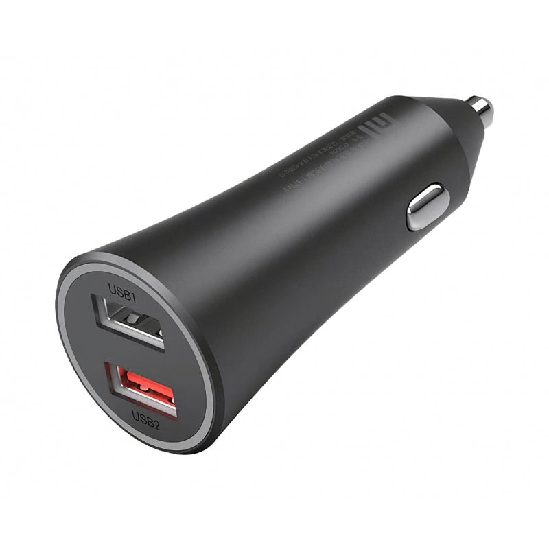 Xiaomi Mi Dual-Port Car Charger 37W, 2xUSB-A - Black