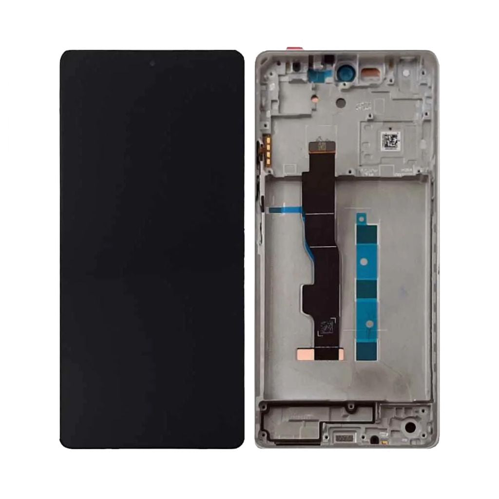 Xiaomi Redmi Note 13 5G-skärm med ram - vit