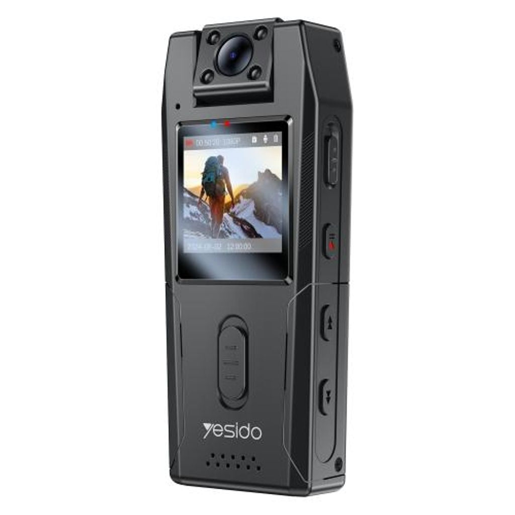 Yesido Body Camera with Night Vision 1.3" 1080P - Black