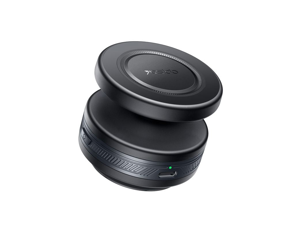 Yesido Electric Vacuum Cup Magsafe Phone Holder with Ball Head – Black