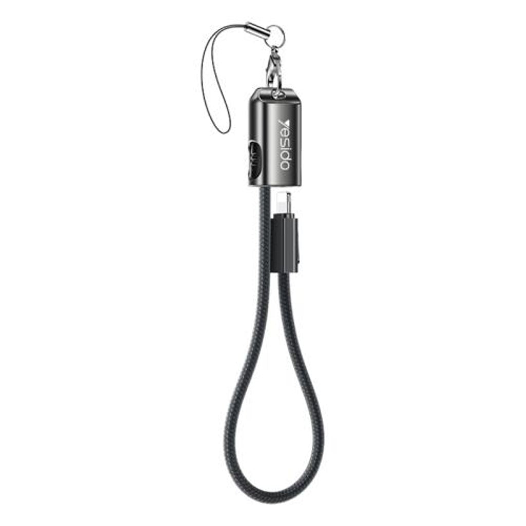 Yesido USB-C to Lightning Fast Charging Data Cable 27W, 20cm - Black