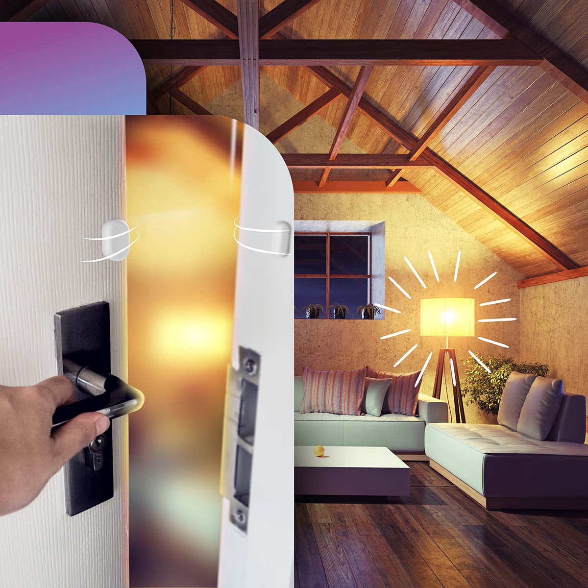 Zigbee Smart Door/Window Sensor, Wireless, App Compatible