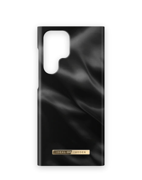 iDeal Fashion Samsung Galaxy S22 Ultra Cover - Black Satin