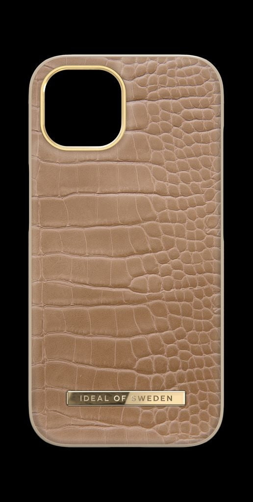 iDeal of Sweden iPhone 15 Atelier Case, Camel Croco