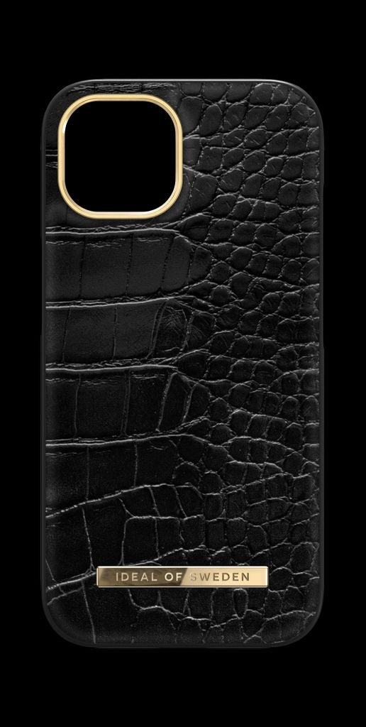 iDeal of Sweden iPhone 15 Plus Atelier Case, Neo Noir Croco