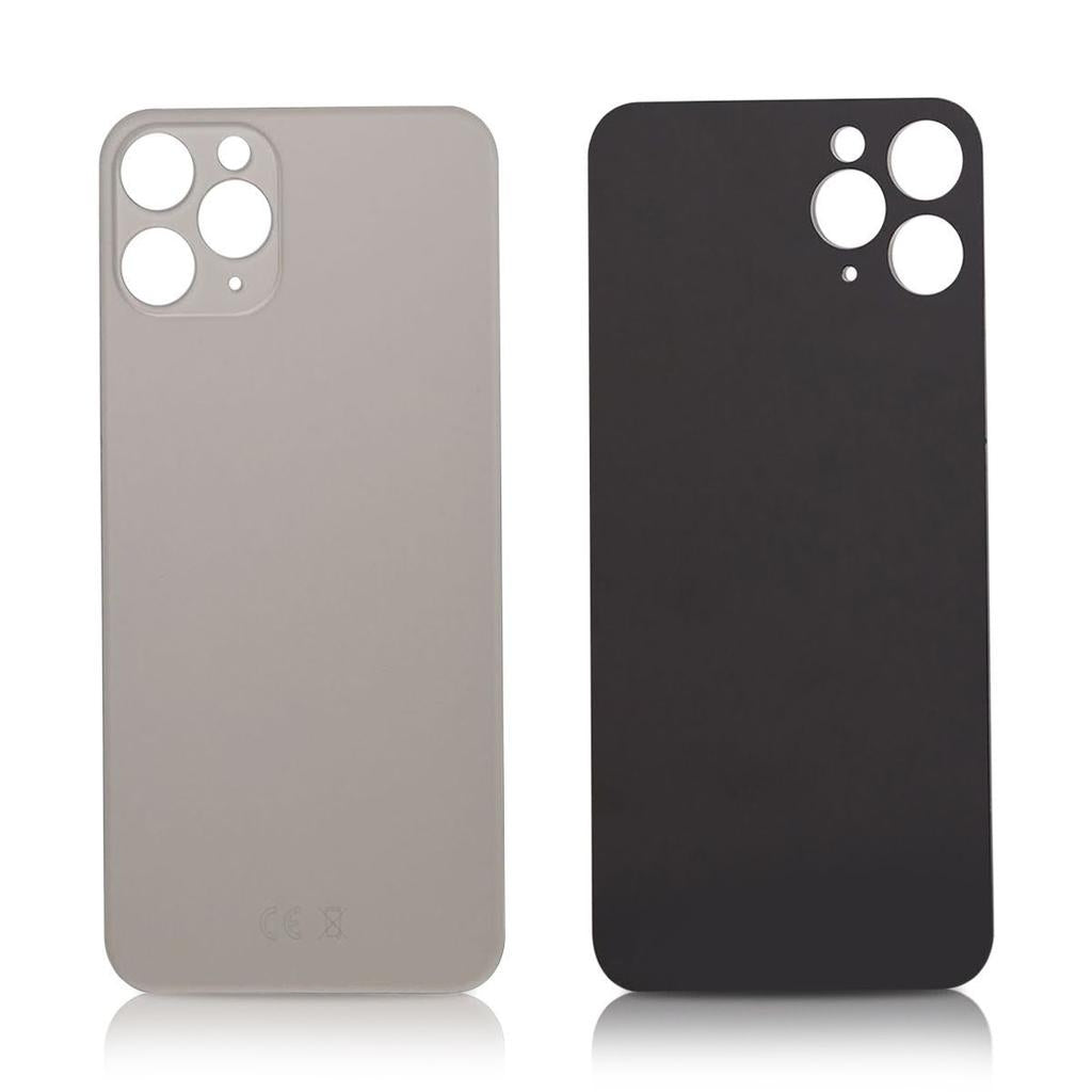 iPhone 11 Pro Max Back glass without logo High Quality Silver