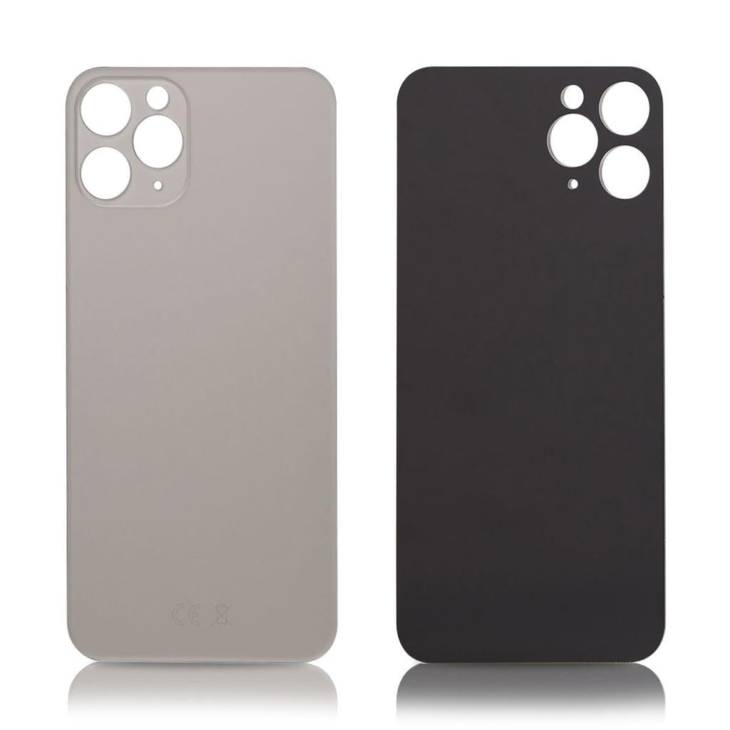 iPhone 11 Pro back glass, high quality, silver, no logo