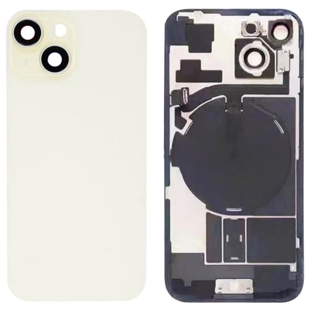 iPhone 15 Back Cover with Small Parts - Yellow