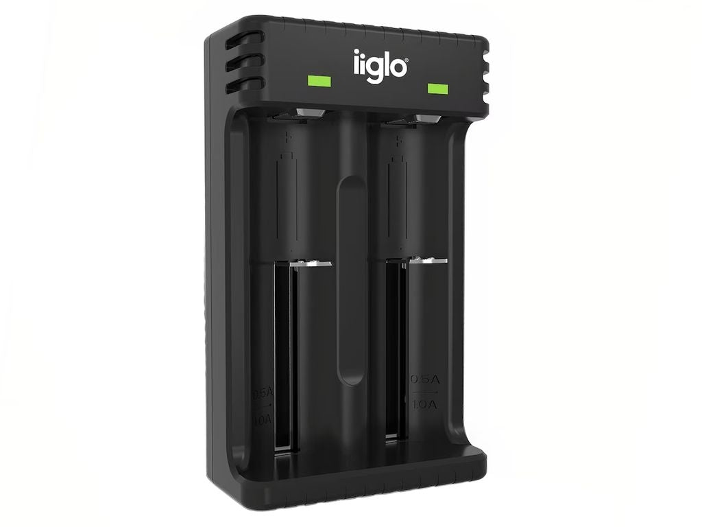 iiglo Universal Battery Charger for AA / AAA / AAAA / C / SC batteries