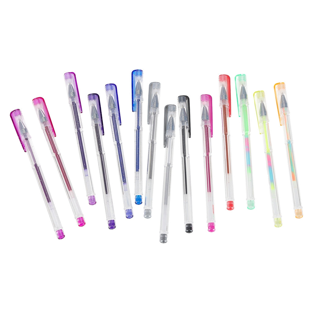 100 Color Gel Pens with Case and Refills