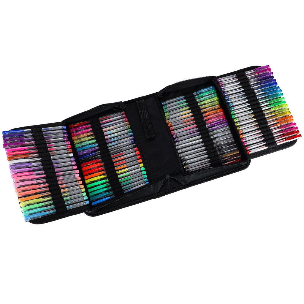 100 Color Gel Pens with Case and Refills
