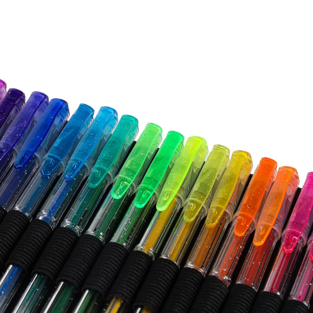 100 Color Gel Pens with Case and Refills