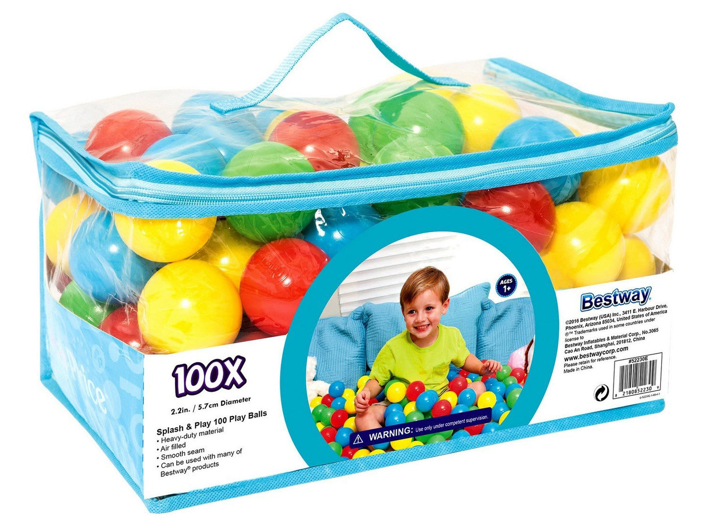 100 balls for the playground or paddling pool Bestway 52027