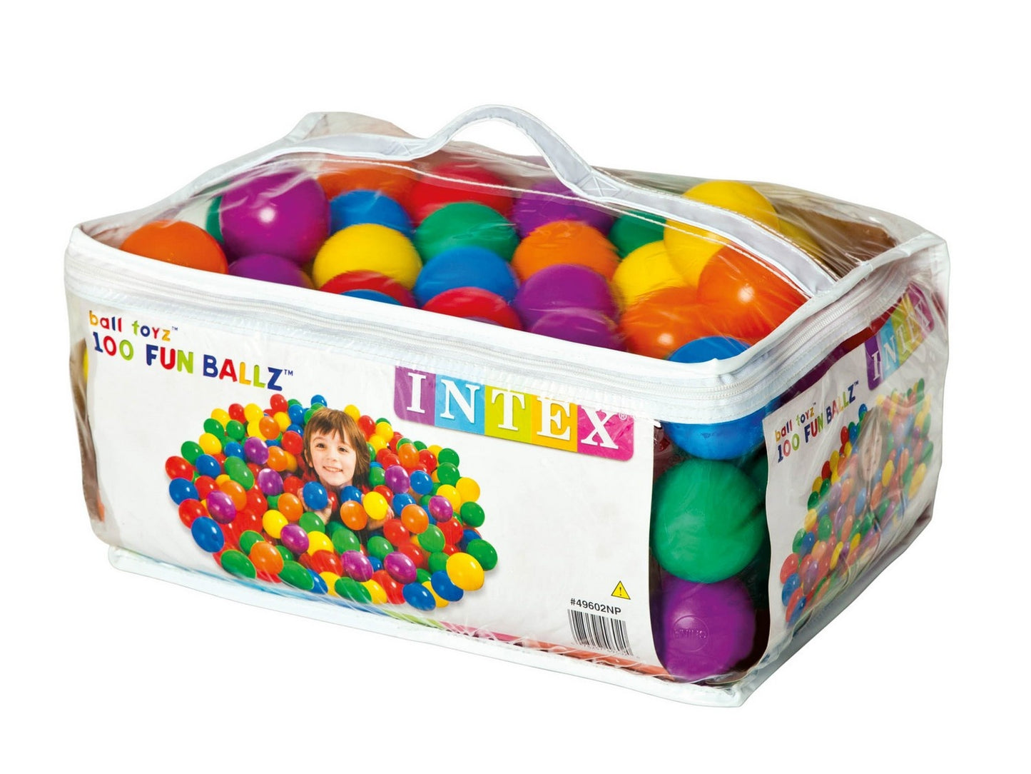 100 balls for the swimming pool, paddling pool, playground, INTEX 49602