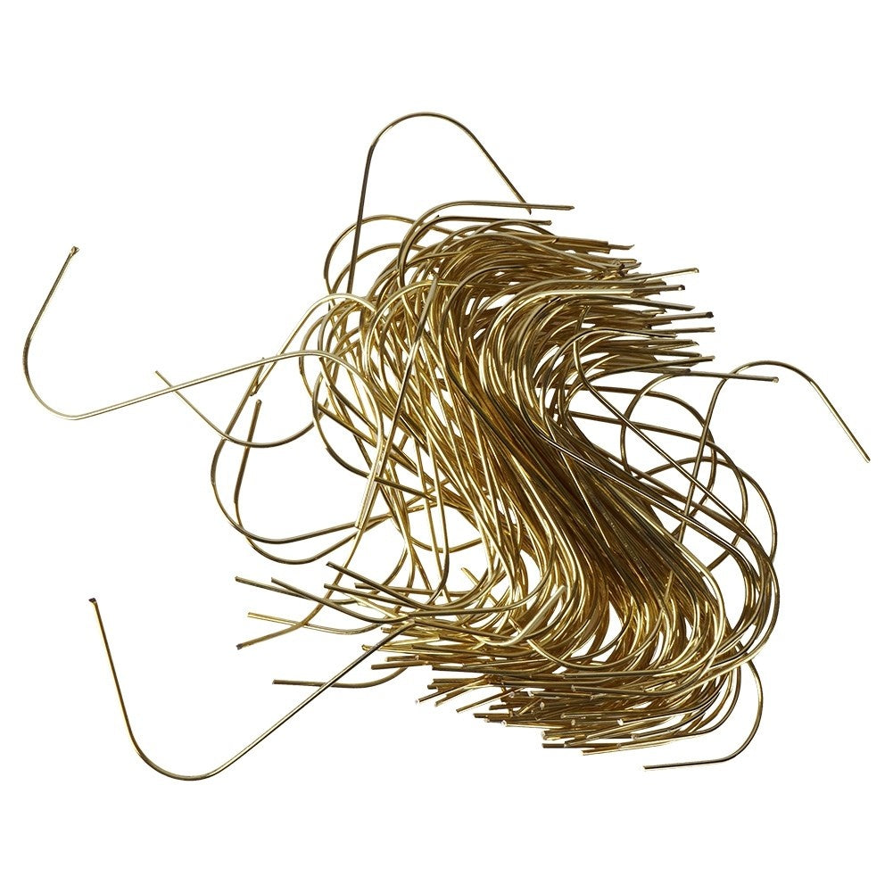 100 gold hooks 4 cm for Christmas tree balls - easy hanging