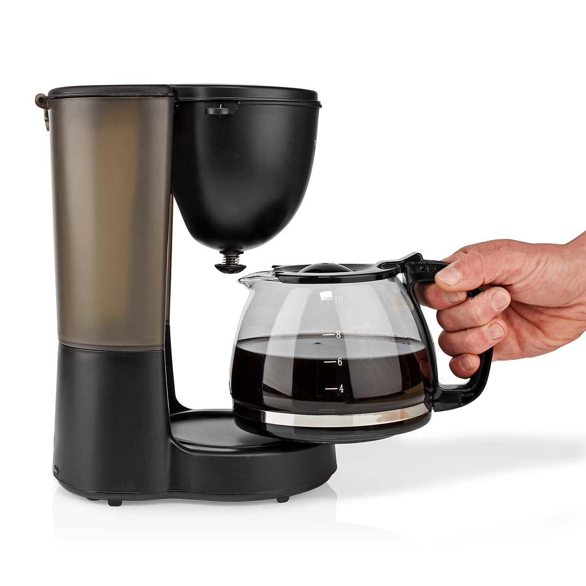 10-Cup Coffee Maker, 1.25L, 750W, Keep-Warm, Auto Shut-Off