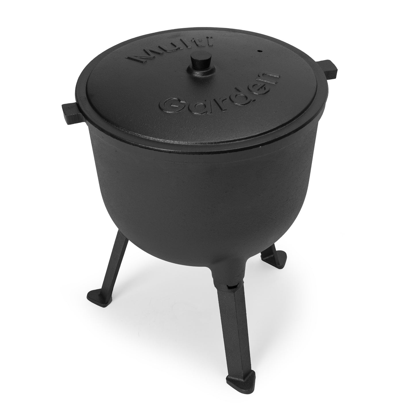 10L Cast Iron Enameled Cauldron for Campfires