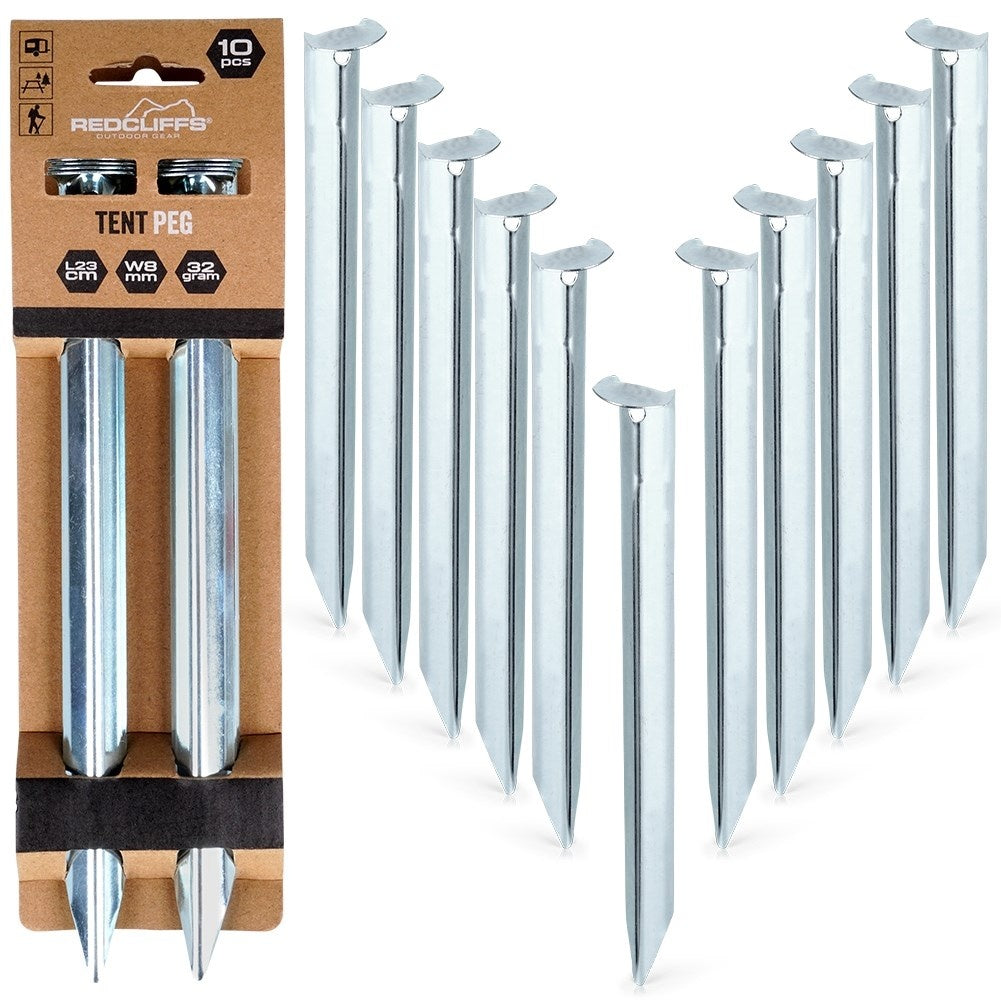 10 Metal Tent Pegs: Stable Anchoring in All Terrain