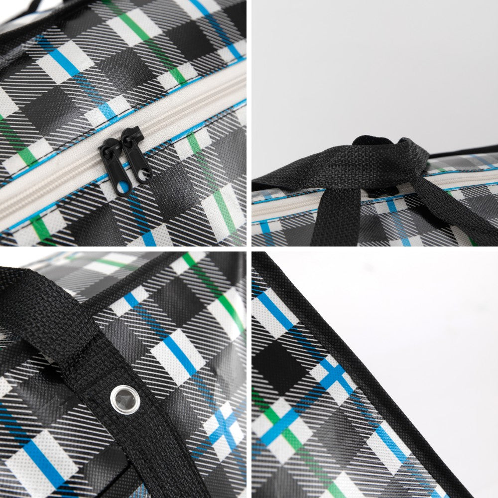 10-Piece Non-Woven Grocery Bags, 80x60x27cm, Zipper