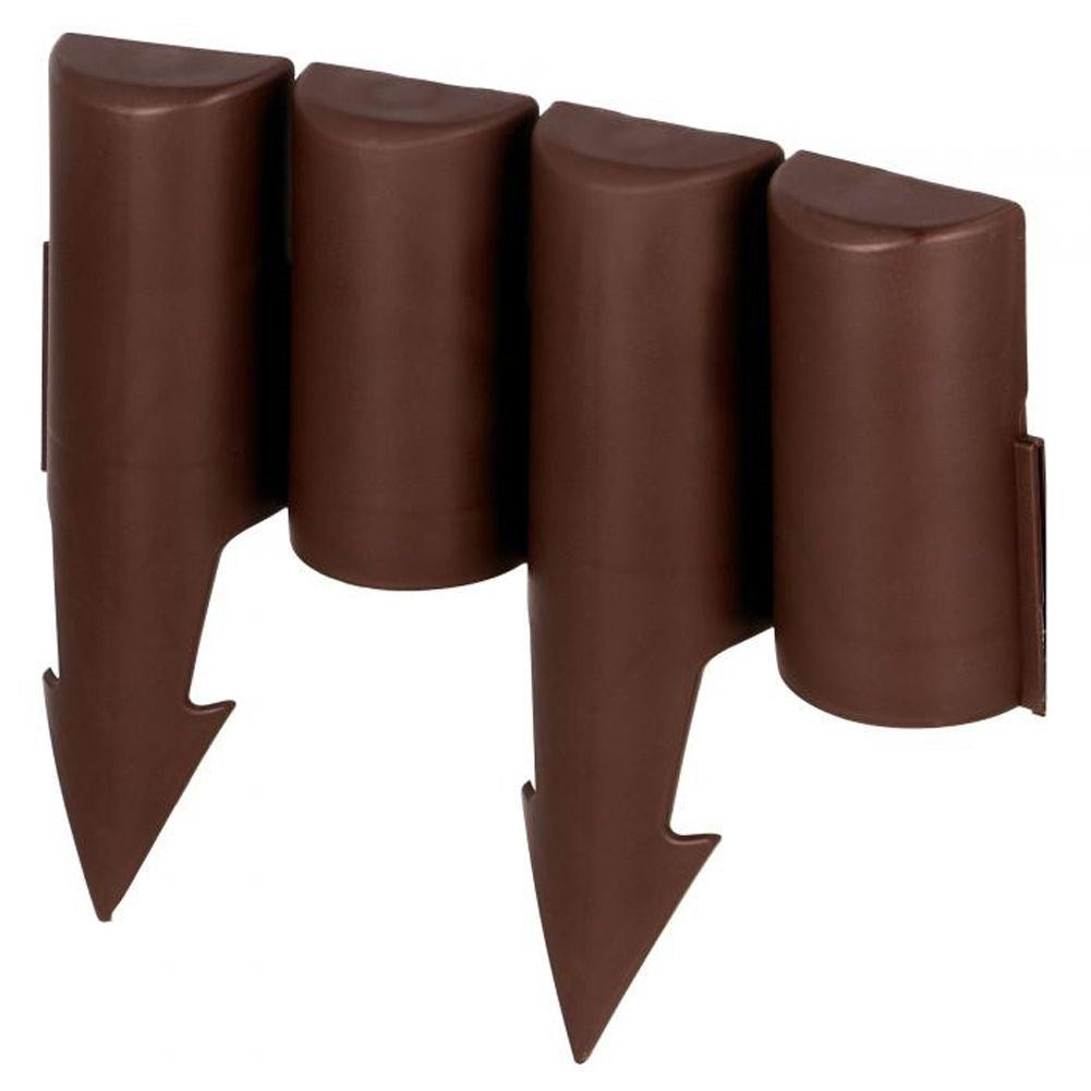 10 garden edging 250 cm, durable material, brown