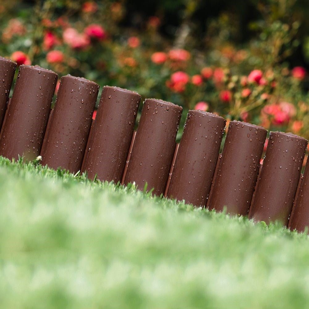 10 garden edging 250 cm, durable material, brown