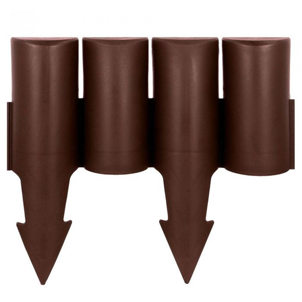10 garden edging 250 cm, durable material, brown