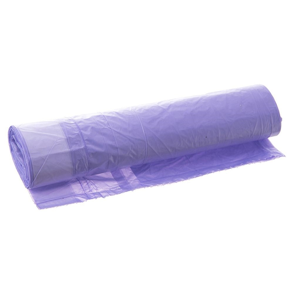 10 purple garbage bags 40L HDPE with lavender scent and drawstring