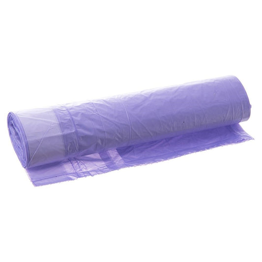 10 purple garbage bags 40L HDPE with lavender scent and drawstring