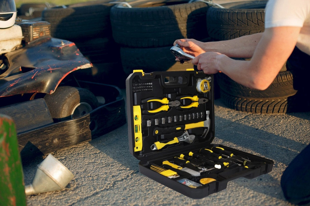 111-Piece Tool Set with Wrenches, Screwdrivers, Bits