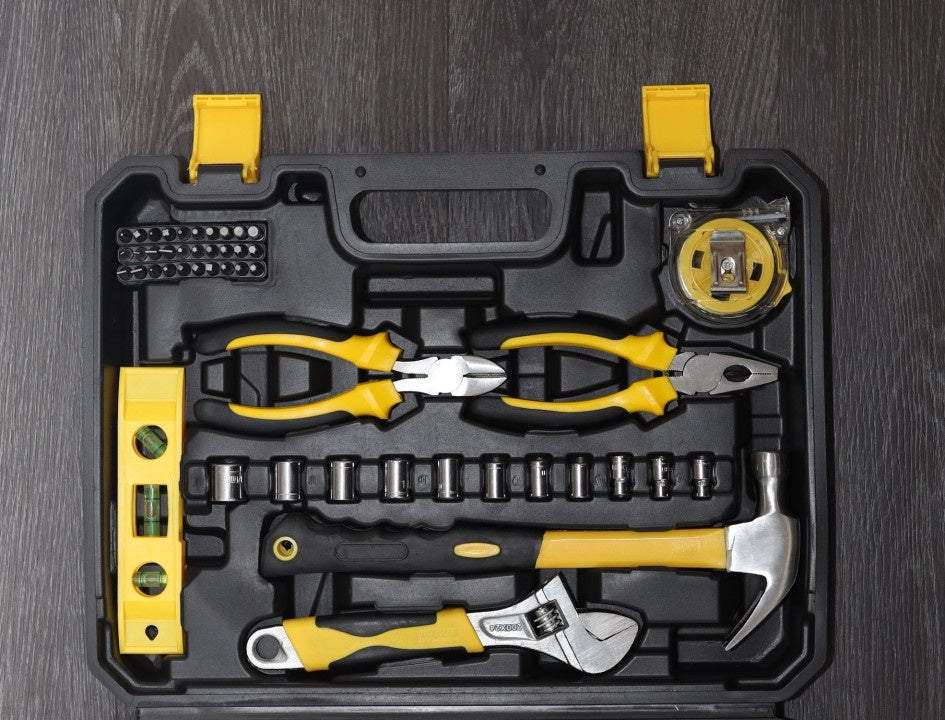 111-Piece Tool Set with Wrenches, Screwdrivers, Bits