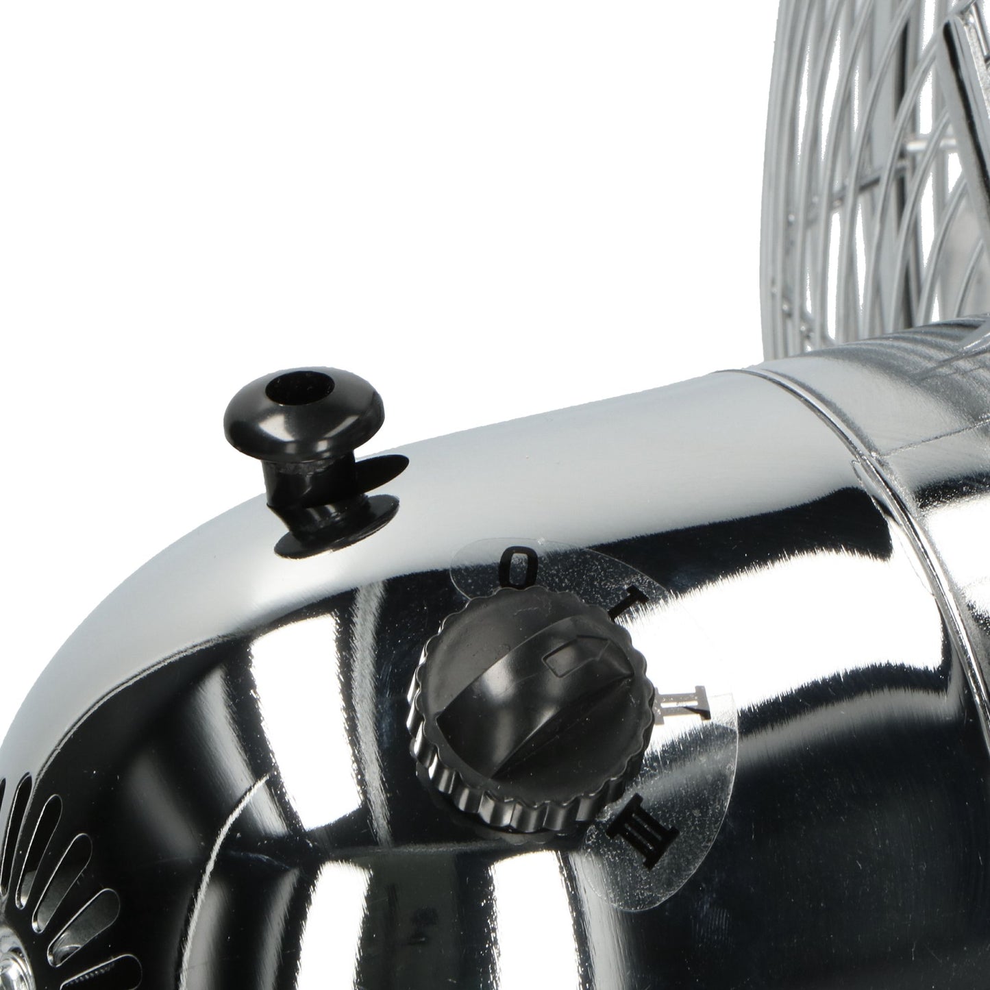 12-Inch Metal Table Fan, 35W, Adjustable, Silver
