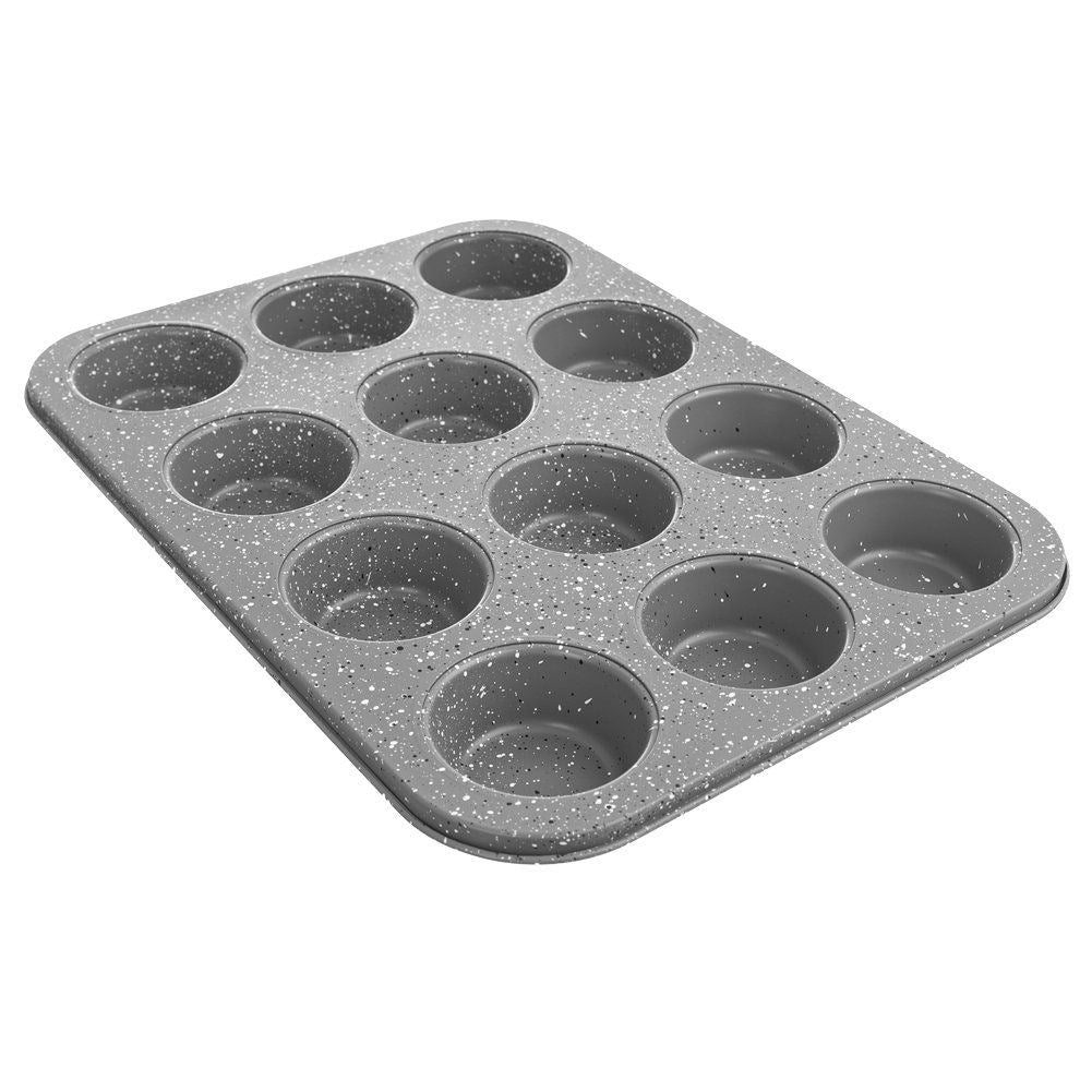 12-muffin tin: Non-stick, dishwasher safe, minimal fat