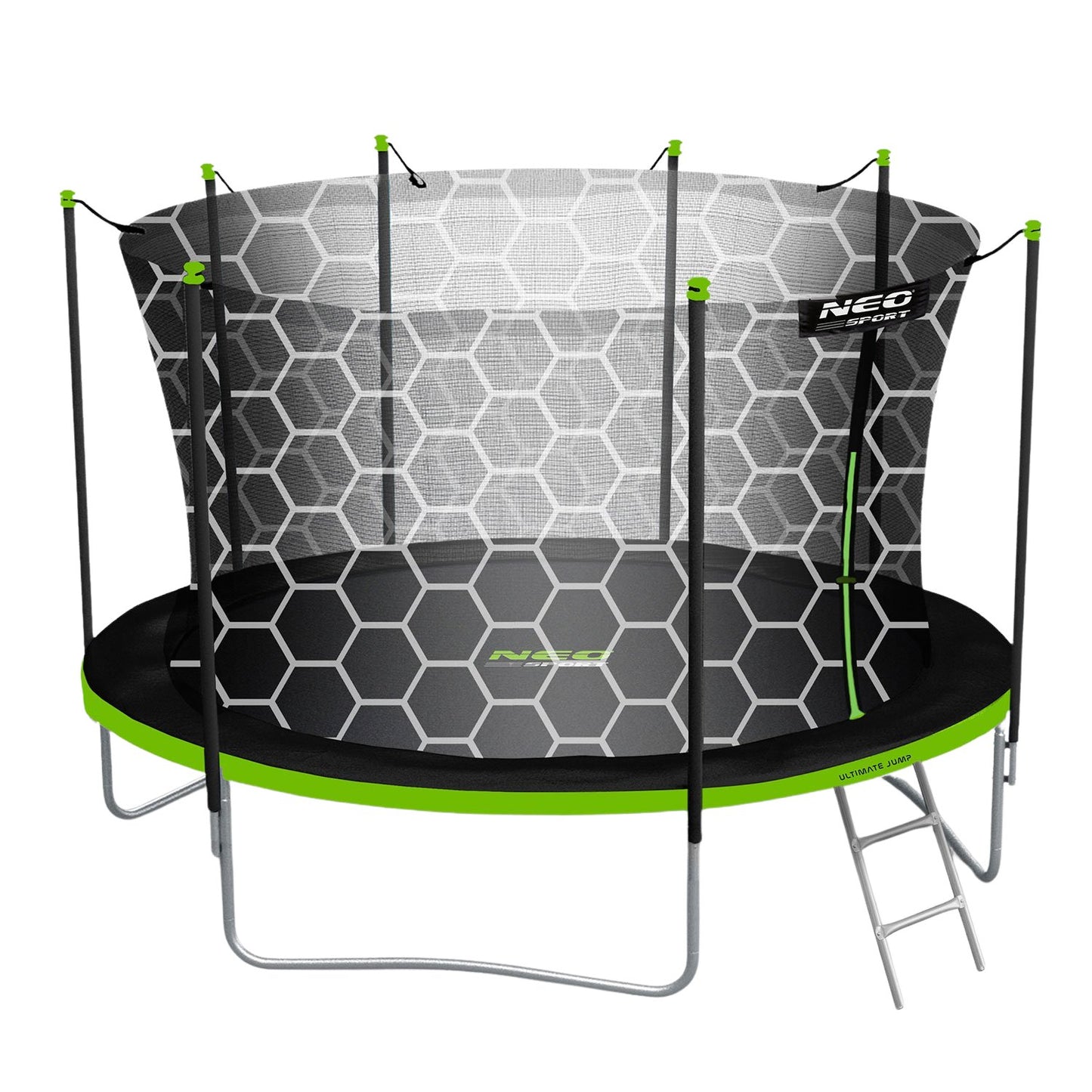 13ft/404cm Garden Trampoline with Inner Net and Ladder Neo-Sport