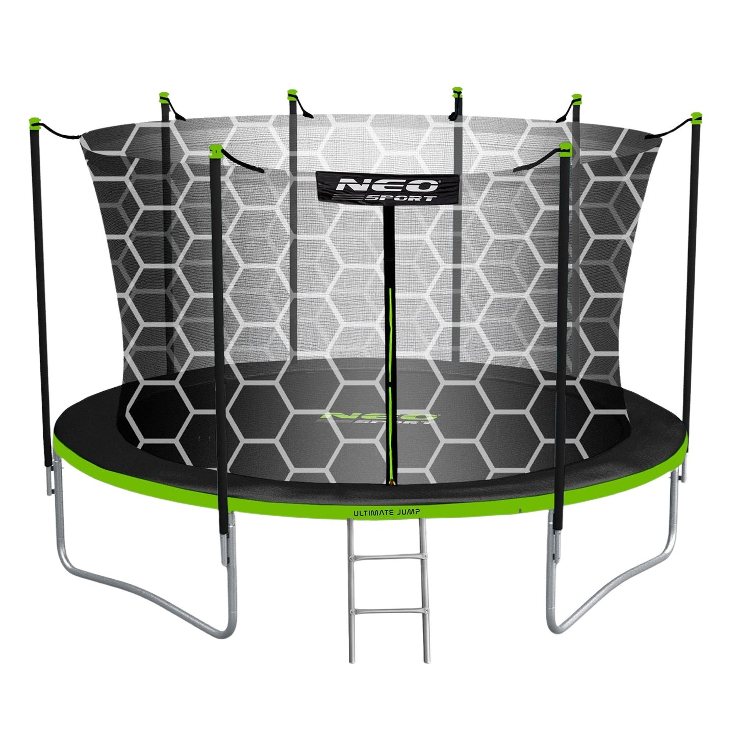 13ft/404cm Garden Trampoline with Inner Net and Ladder Neo-Sport