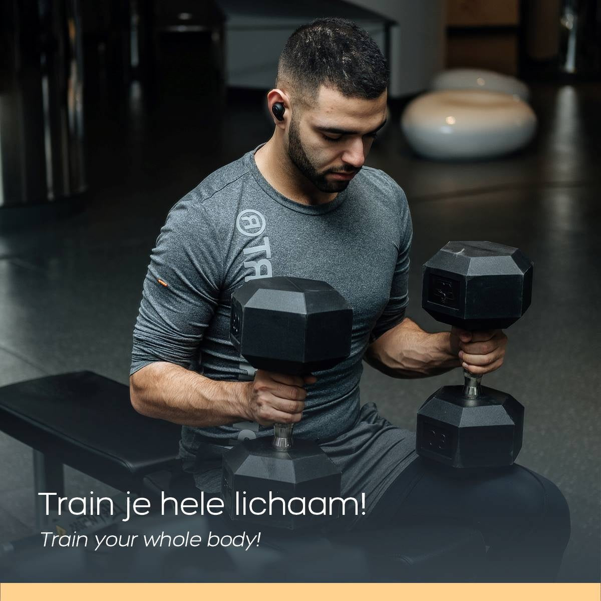 14kg Hex Dumbbell with Rubber Coating