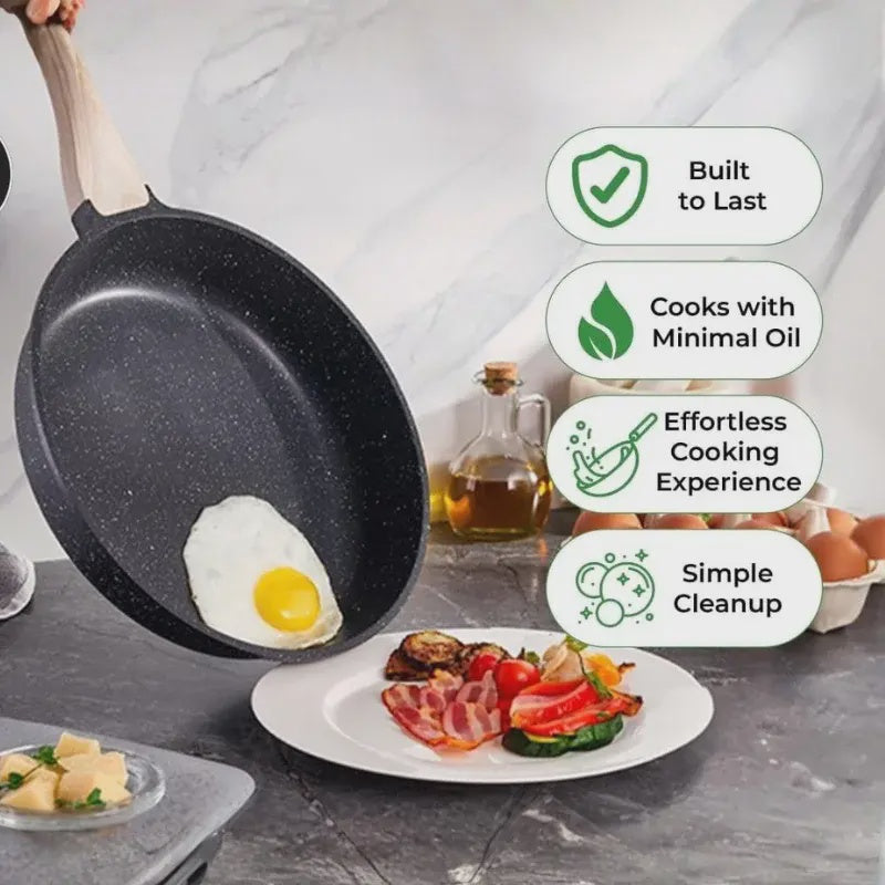 15-Piece Granite Cookware Set, Non-Stick, Induction Ready