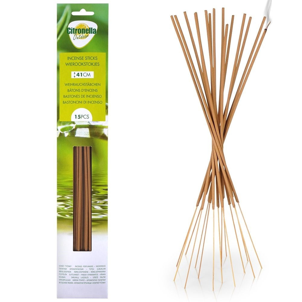 15-pack of incense sticks with a refreshing lemon aroma