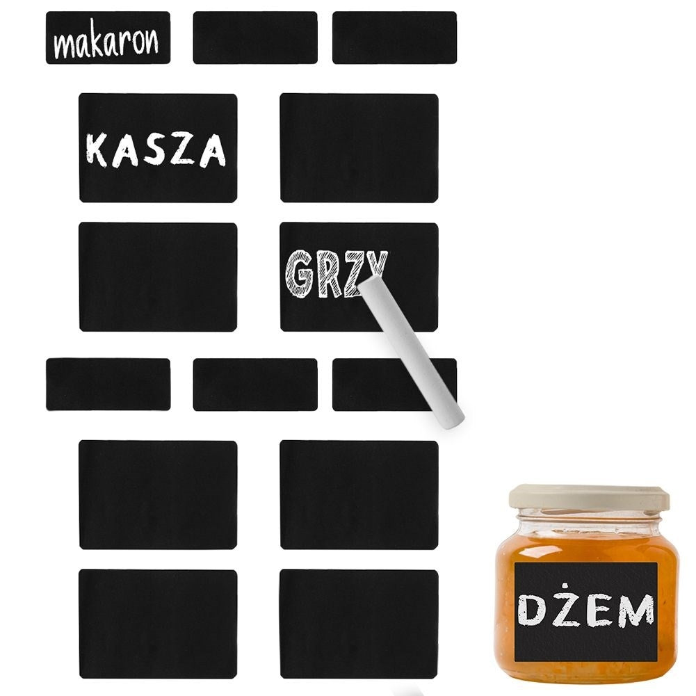 16 Chalk Labels for Jars & Bottles - Easy to Erase