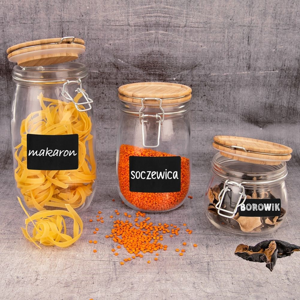 16 Chalk Labels for Jars & Bottles - Easy to Erase