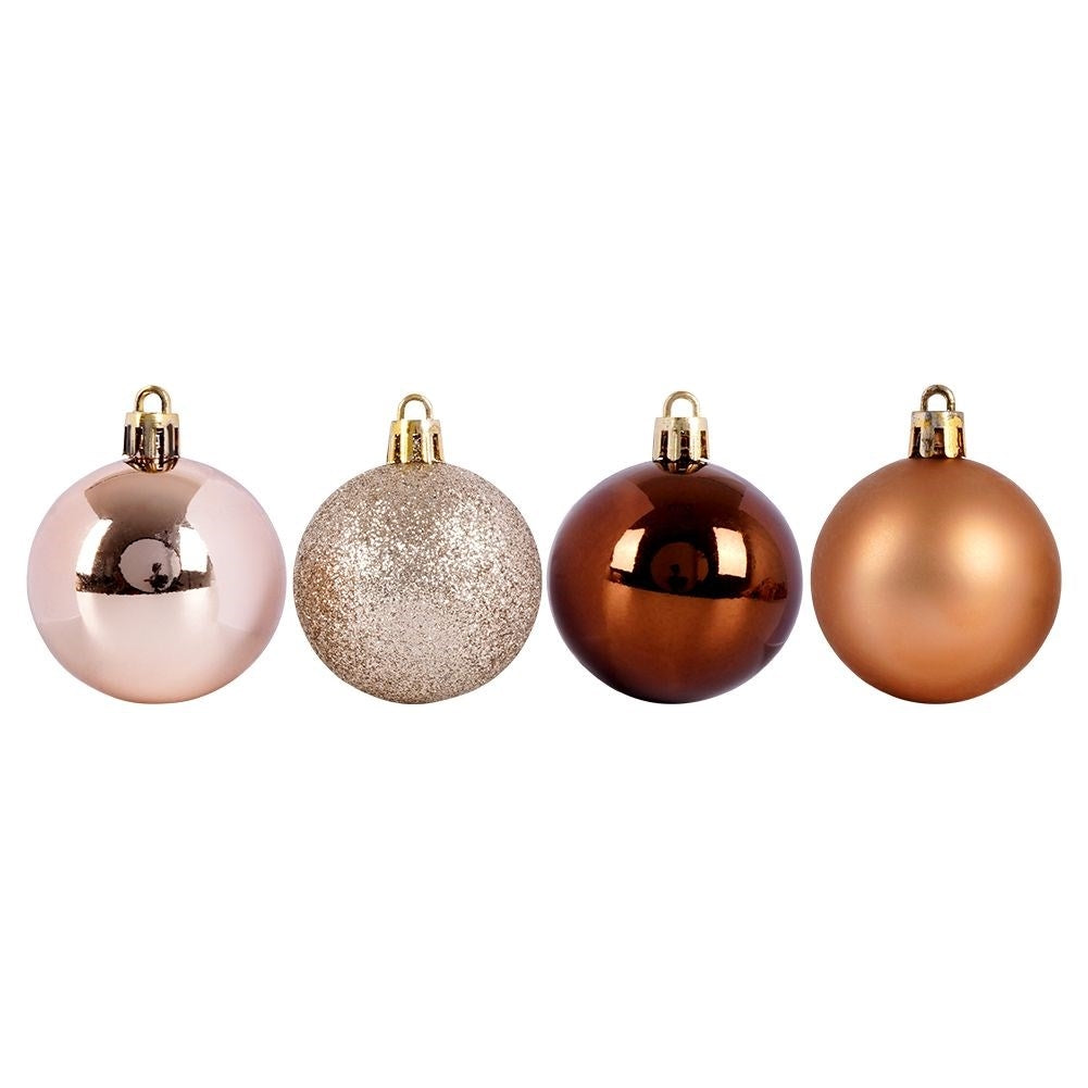 16 unbreakable Christmas tree balls: glittery, matte and shiny