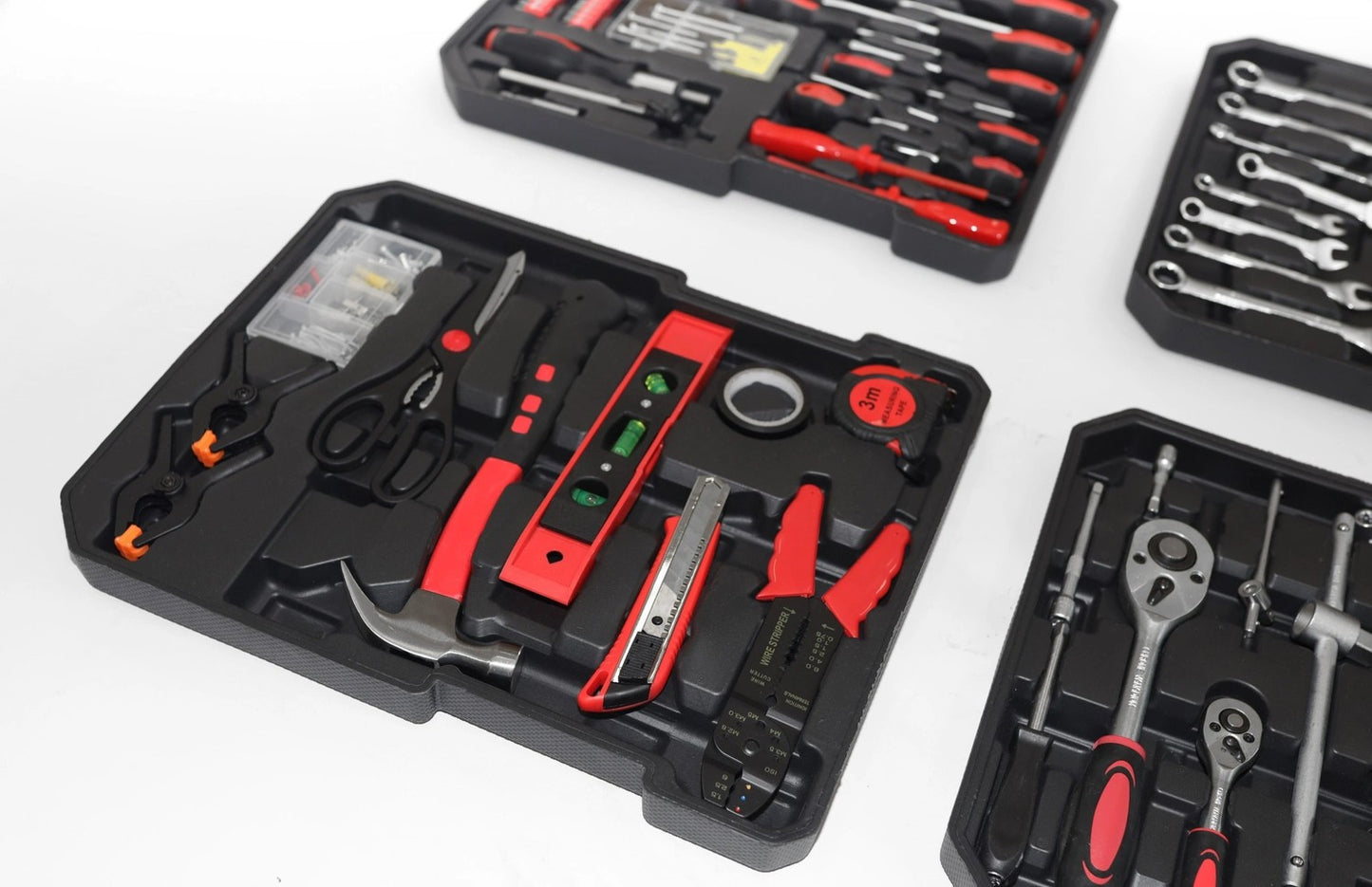 189-Piece Tool Set with Rolling Case – Wrenches, Screwdrivers