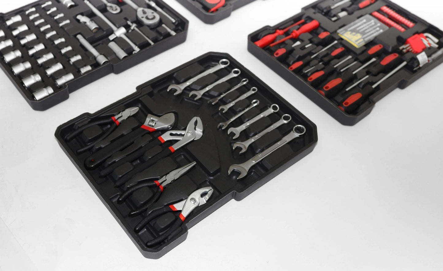 189-Piece Tool Set with Rolling Case – Wrenches, Screwdrivers