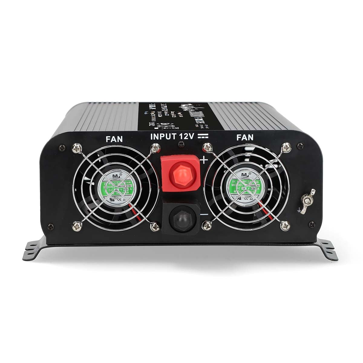 2000W Pure Sine Wave Power Inverter, 12V DC to 230V AC