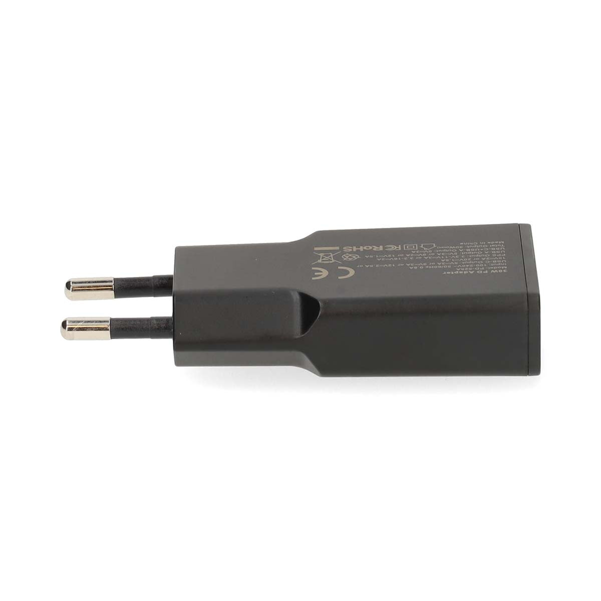20W GaN Wall Charger, Dual USB-A/C, PD3.0, Quick Charge