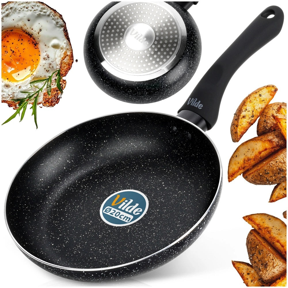 20 cm Non-Stick Granite Frying Pan, Dishwasher Safe