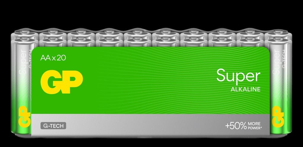 20-pack AA battery, GP Super Alkaline 15A/LR6