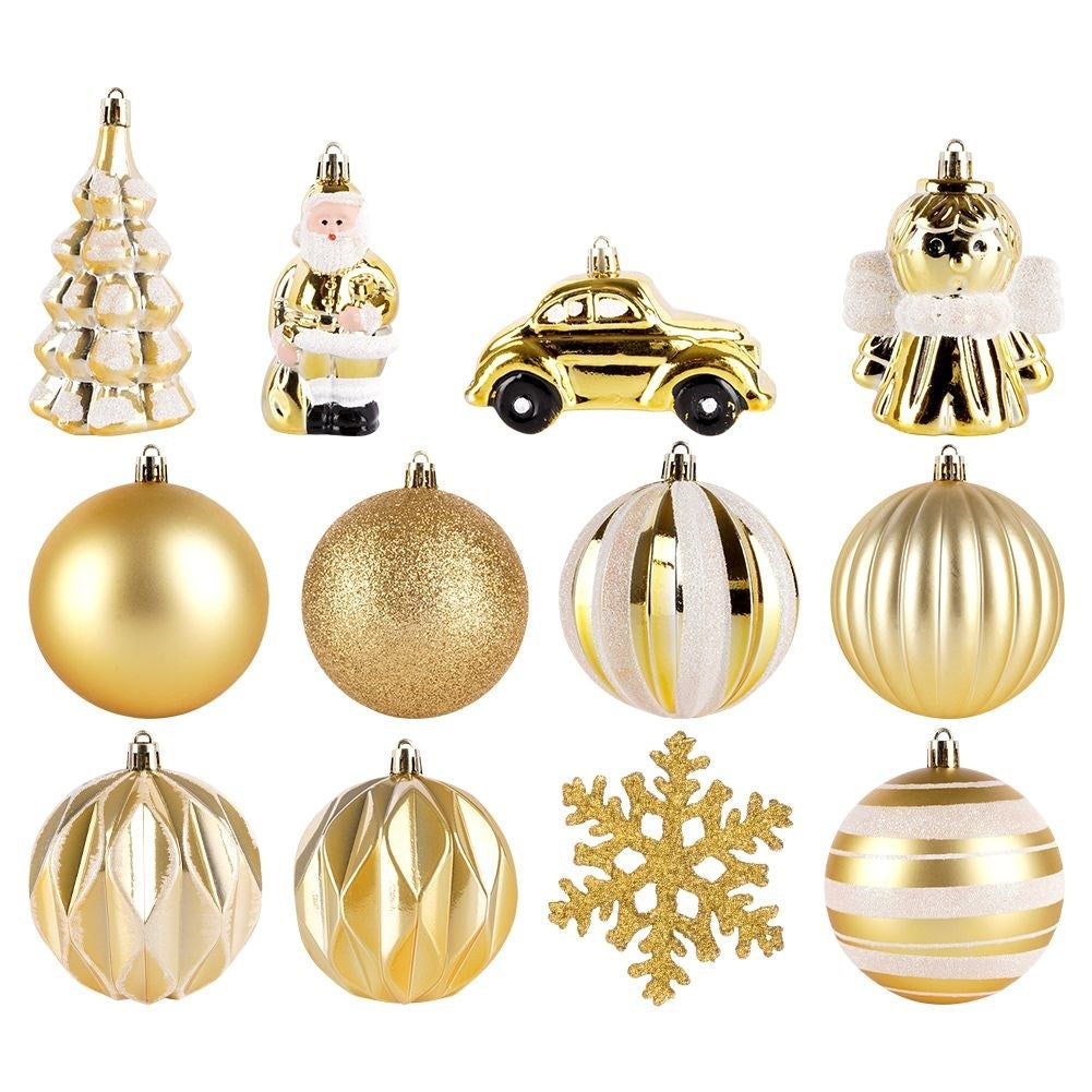 20 unbreakable Christmas tree balls: smooth, matte, sparkling, shiny