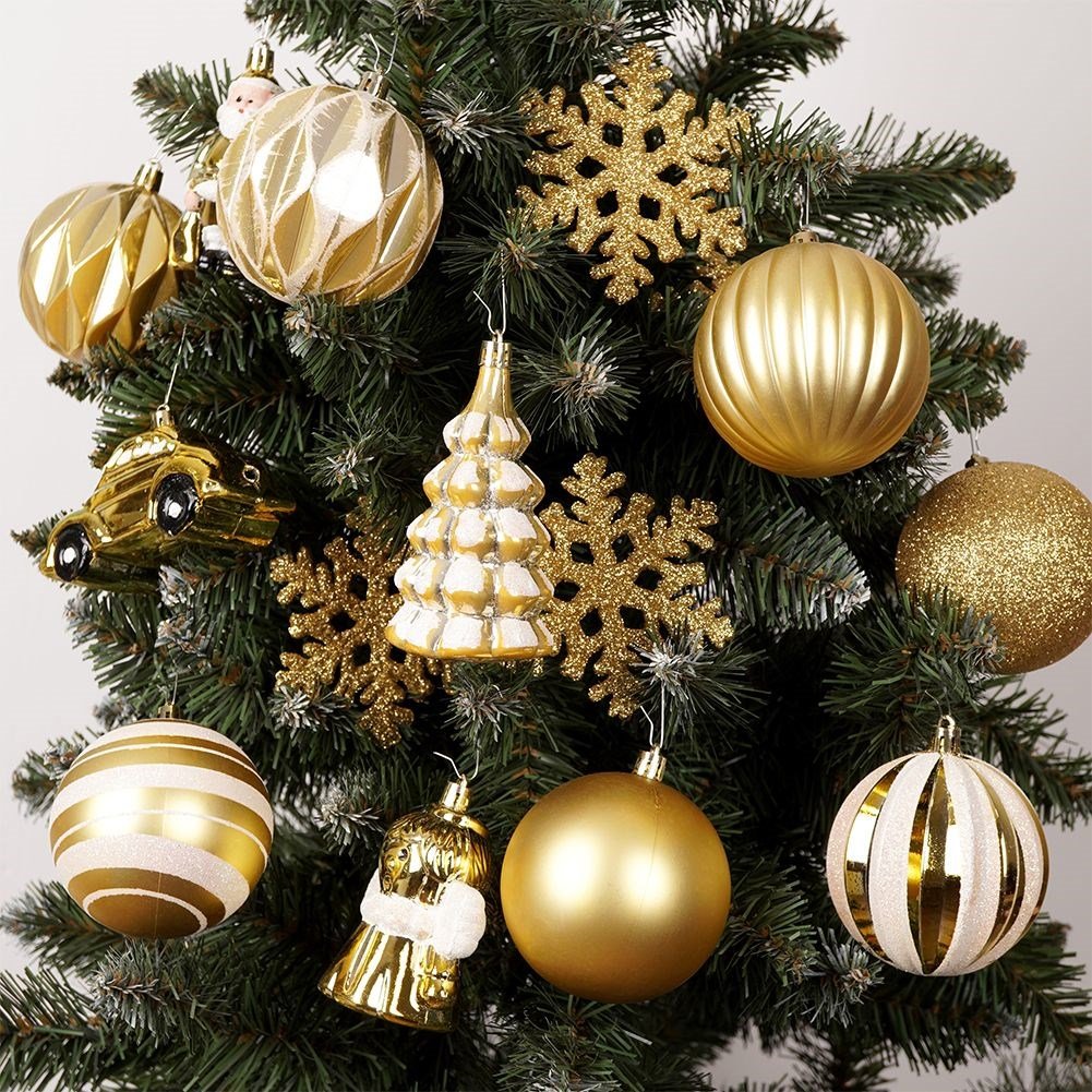 20 unbreakable Christmas tree balls: smooth, matte, sparkling, shiny