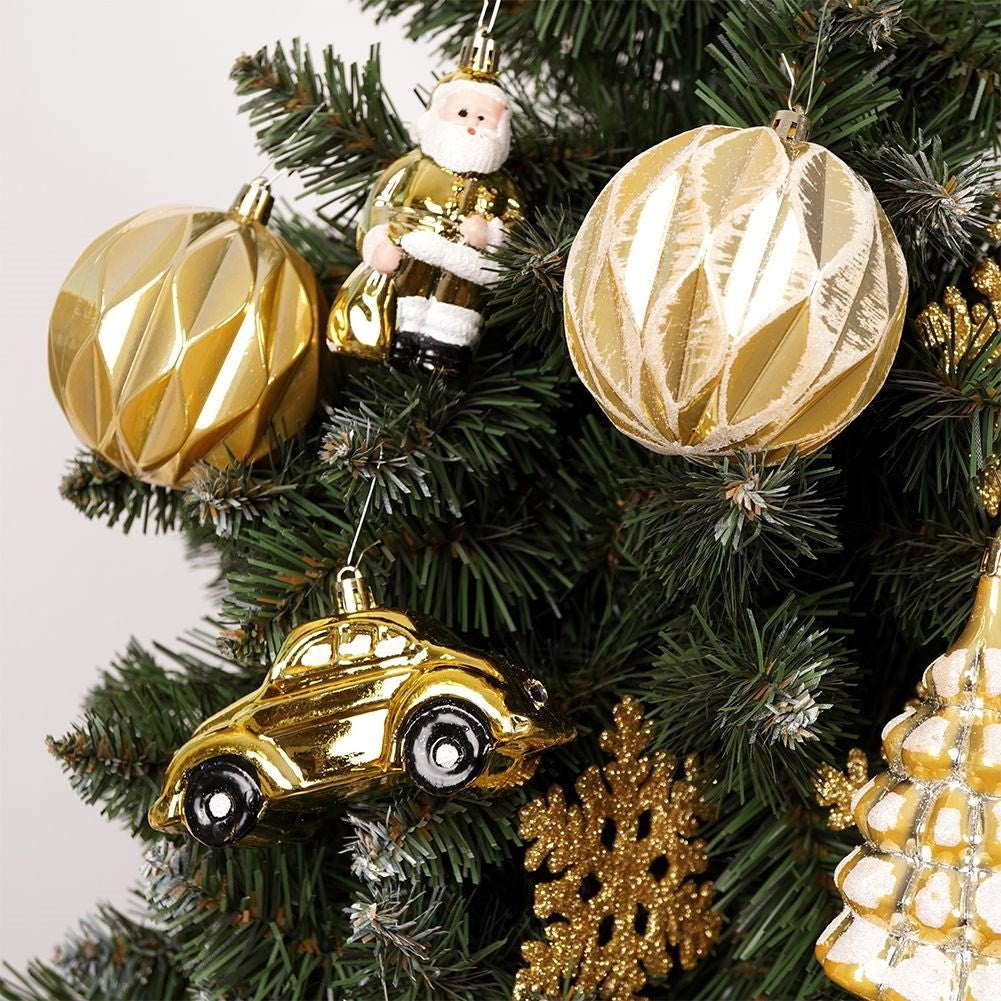 20 unbreakable Christmas tree balls: smooth, matte, sparkling, shiny